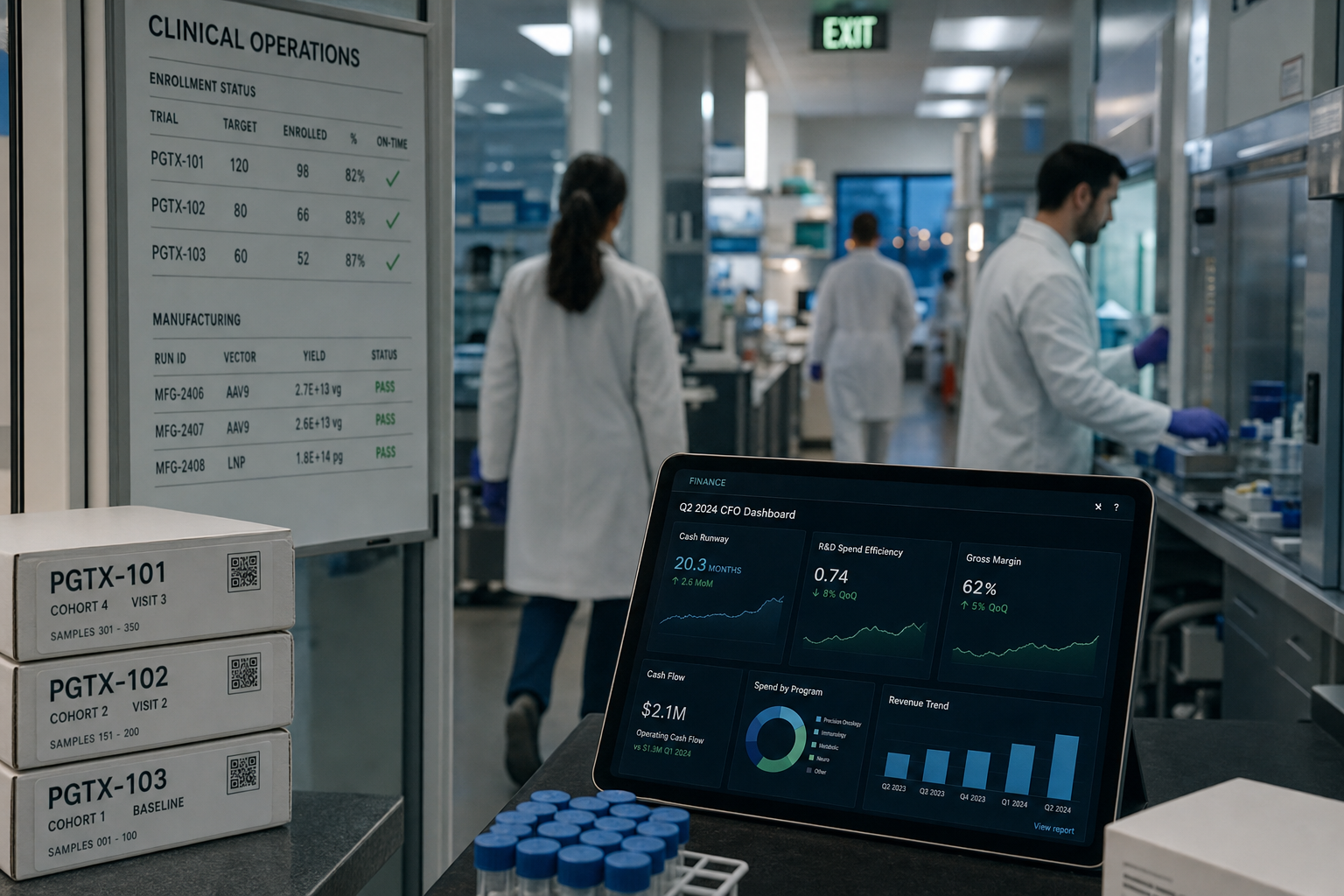 Operational milestones in biotech development