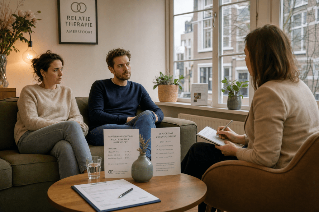 Wat kost relatietherapie in Amersfoort gemiddeld, en wordt het (deels) vergoed door je zorgverzekering?